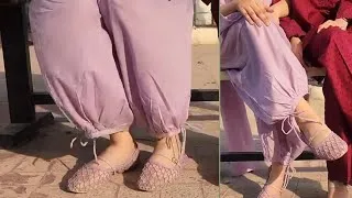 Thumbnail: Trendy balloon pants / salwar cutting ✂️ and stitching 🪡, baloon pants with side dori 🤌 and pocket 🌸