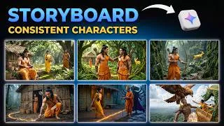 Thumbnail: How to Create AI Movies with Consistent Characters (FREE)🔥| Google Flow Storyboard Studio