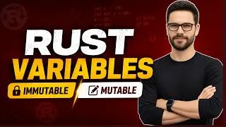 Thumbnail: Rust Variables Explained | Mutable vs Immutable Variables in Rust Programming Hindi