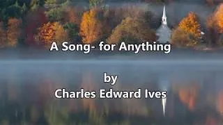 Thumbnail: 'A Song- for Anything' for Flute Quartet, by Charles Edward Ives arr. Hinse Mutter