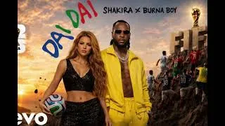 Thumbnail: Shakira & Burna Boy ft. Dai Dai – Fire In The Stadium (Official Lyrics Video) | Afrobeat Latin 2026