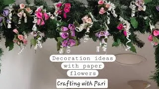 Thumbnail: Decoration Ideas with Paper flowers - Crafting with Pari 💐💐💐💐💐