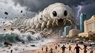 Thumbnail: 2026 Sci-Fi: Lab Monster Escapes! A Massive Tsunami Devastates Coastal Cities!