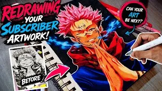 Thumbnail: I Redrew My Subscriber’s Artwork! | HitroArt
