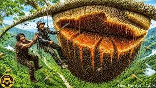 Thumbnail: Only the Fearless Would Dare This | Giant Wild Honey Harvest 200 Meters Up
