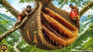 Thumbnail: Harvesting Wild Honey at Insane Heights: Would You Risk This? 😨