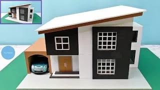 Thumbnail: DIY a Modern Residential House Model | Cardboard House Model Easy #41