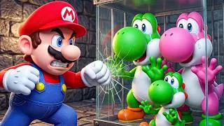 Thumbnail: Bowser Jr Kidnapped Yoshi's Family... Mario Rushed to Save Them 😭🔥 Super Mario Odyssey Story