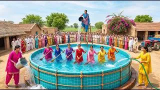 Thumbnail: 5 Village Girls Built Giant Swimming Pool in Village! 🏊‍♀️ Pure Dehati Story | Full Video