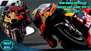 Thumbnail: BRAD BINDER SHOCKS THE PADDOCK ONCE AGAIN! 15TH TO FIRST PLACE! - MotoGP News!