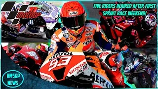 Thumbnail: FIVE RIDERS INJURED AFTER FIRST SPRINT RACE WEEKEND! - MotoGP News!