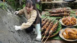 Thumbnail: Catching Big Fish, Fixing the Pond & Fragrant Grilled Fish & Chicken After Work At The Farm