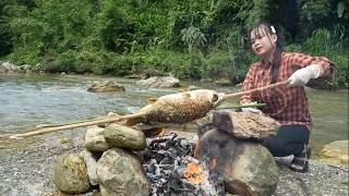 Thumbnail: Fishing in the Flood Rain: Massive Catch & Stream-Side BBQ with My 2 Dogs