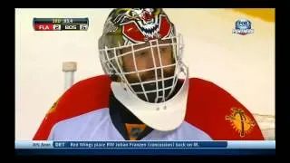 Thumbnail: Tim Thomas slashes Carl Soderberg in the head . Jan 28, 2014