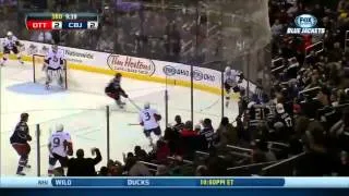 Thumbnail: Marc Methot huge hipcheck on Nick Foligno . Jan 28, 2014