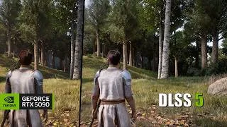 Thumbnail: DLSS 5 vs Vanilla Comparison - Oblivion - 4K