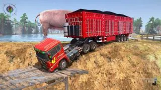 Thumbnail: Spintires Mudrunner Gameplay Challenge River Offroad #260 #spintiresmudrunner