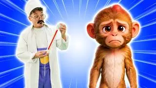 Thumbnail: Animal Boo Boo Song 🩺🐵 | Doctor Song for Kids | Animal Hospital Nursery Rhymes | Hokie Pokie