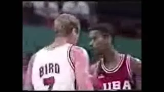 Thumbnail: 92 Dream Vs Cuba MJ behind the back save to Bird