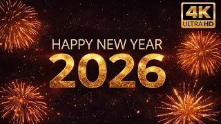 Thumbnail: Happy New Year 2026 4K 💥 10 Second New Year Countdown ⏰ New Year Celebration Video with Fireworks
