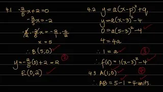 Thumbnail: Grade 12 Technical Mathematics: Functions (Part 4 - Interpretation)