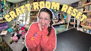 Thumbnail: Clean My Craft Room With Me! ~ Craft Room Reset Vlog