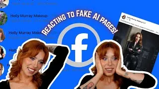 Thumbnail: Reacting to AI pictures of me! Collab with SYDNEY SWEENEY 😱 Facebook Pages that are out of control!!