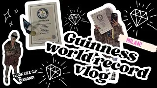 Thumbnail: GUINNESS WORLD RECORD ATTEMPT! 74,000 Rhinestones on my body! | Milan Vlog!