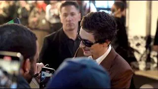 Thumbnail: Timothée Chalamet Shares Warm Interaction with Fans at Marty Supreme Movie Premiere in Paris