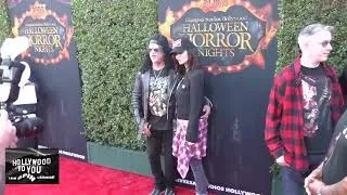 Thumbnail: Slash and Meegan Hodges at the Halloween Horror Nights Opening Night Event at Universal Studios
