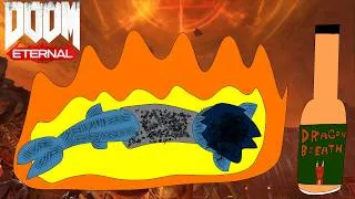 Thumbnail: Doom Eternal but Every Time I Die I Eat Hot Sauce