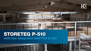 Thumbnail: Maximum Space Utilization: STORETEQ P-510 and 2 SAWTEQ S-300 at BK Linea | HOMAG #homag
