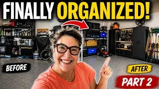 Thumbnail: Garage Makeover Part 2 | Organizing EVERYTHING + The Final Reveal!