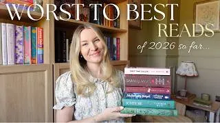 Thumbnail: Ranking the 40 books I've read from WORST to BEST (in 2026 so far) ✨