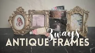 Thumbnail: How to Make Simple Amazon Frames Look High-End Vintage | Gel Stain vs. Wax vs. Rub 'n Buff