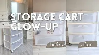 Thumbnail: Easy DIY Plastic Walmart Storage Cart Flip | High-End Bathroom Vanity Storage Makeover