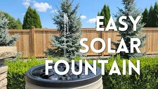Thumbnail: Easy DIY Solar Water Fountain: I Made a Fountain for my Patio, no tools required🌞 Summer Patio Decor