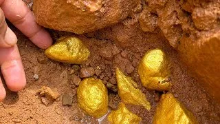 Thumbnail: Finding and digging treasure gold under stone of mountain