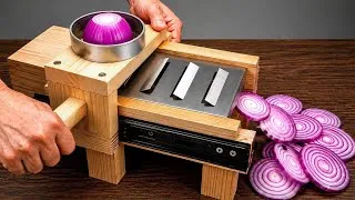Thumbnail: 60 Year Old Carpenter Turned a Tin Can Into a Genius Onion Slicer ! Anyone Can Make It!