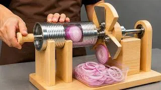 Thumbnail: A 60 Year Old Carpenter Turned a Simple Tin Can Into a Genius Onion Slicer!