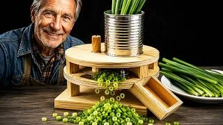 Thumbnail: 60 Year Old Carpenter Built This Genius Tin Can Onion Slicer – You Won't Believe How It Works!