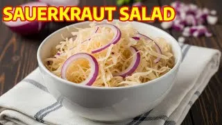 Thumbnail: 🥗 SUPER Easy Sauerkraut Recipe with Red Onion (HOW to Make Sauerkraut Salad) ❓
