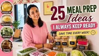 Thumbnail: Indian Weekly Meal Prep Ideas to Save Hours | Meal Planning & Time Saving Kitchen Tips