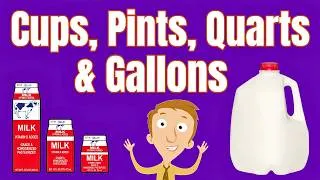 Thumbnail: Liquid Measurements For Kids | Cups, Pints, Quarts, & Gallons