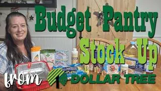 Thumbnail: $30 Budget Pantry Stock Up from Dollar Tree