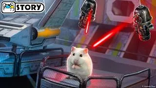 Thumbnail: Galactic Wars: Hamster Knight Escapes the Imperial Prison Maze - Shorts 🐹 Homura Ham Pets