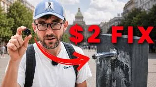 Thumbnail: We fixed the city's broken fountain for $2