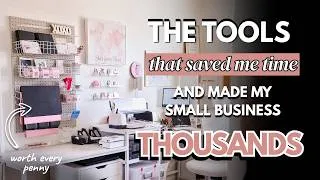 Thumbnail: The tools that changed the game for my small business | Office Tour + What I'd Buy Again