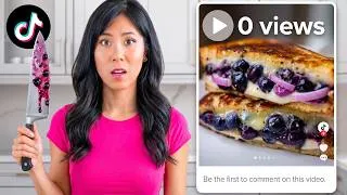 Thumbnail: I Tested the LEAST VIEWED TikTok Recipes 👀