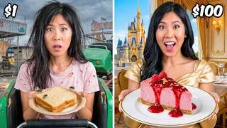 Thumbnail: $1 vs $100 THEME PARK Food!